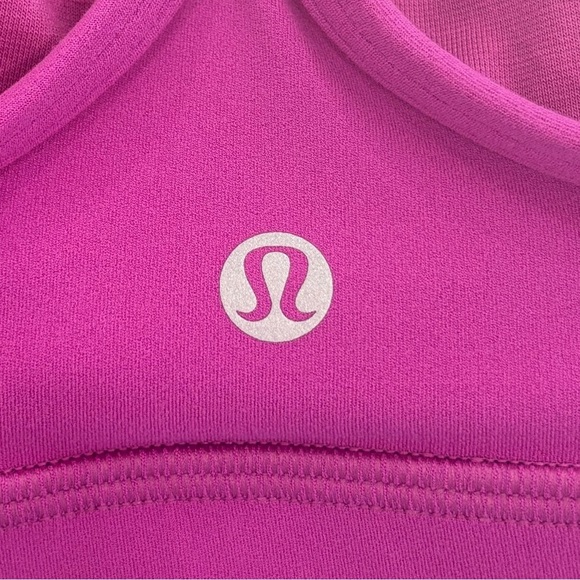 NWT Lululemon Flow Y Bra Nulu In Vivid Plum Size 8 - Picture 3 of 6